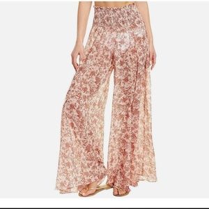 Caroline Constas Smocked Pant MP11TPPS20 Rust XS, S, L NWT $495